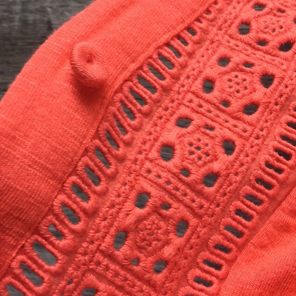 Maeve - Kailana Flutter Sleeve Top - Coral - Picture 8 of 9